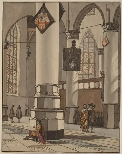 Church Interior, by Jacobus Buys