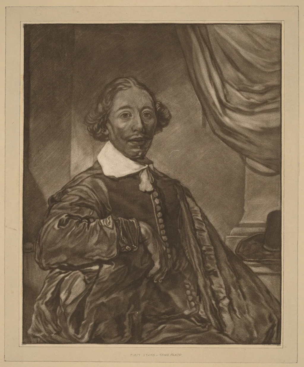 Portrait of a Seated Man, by Jacobus Buys, ink, 1771