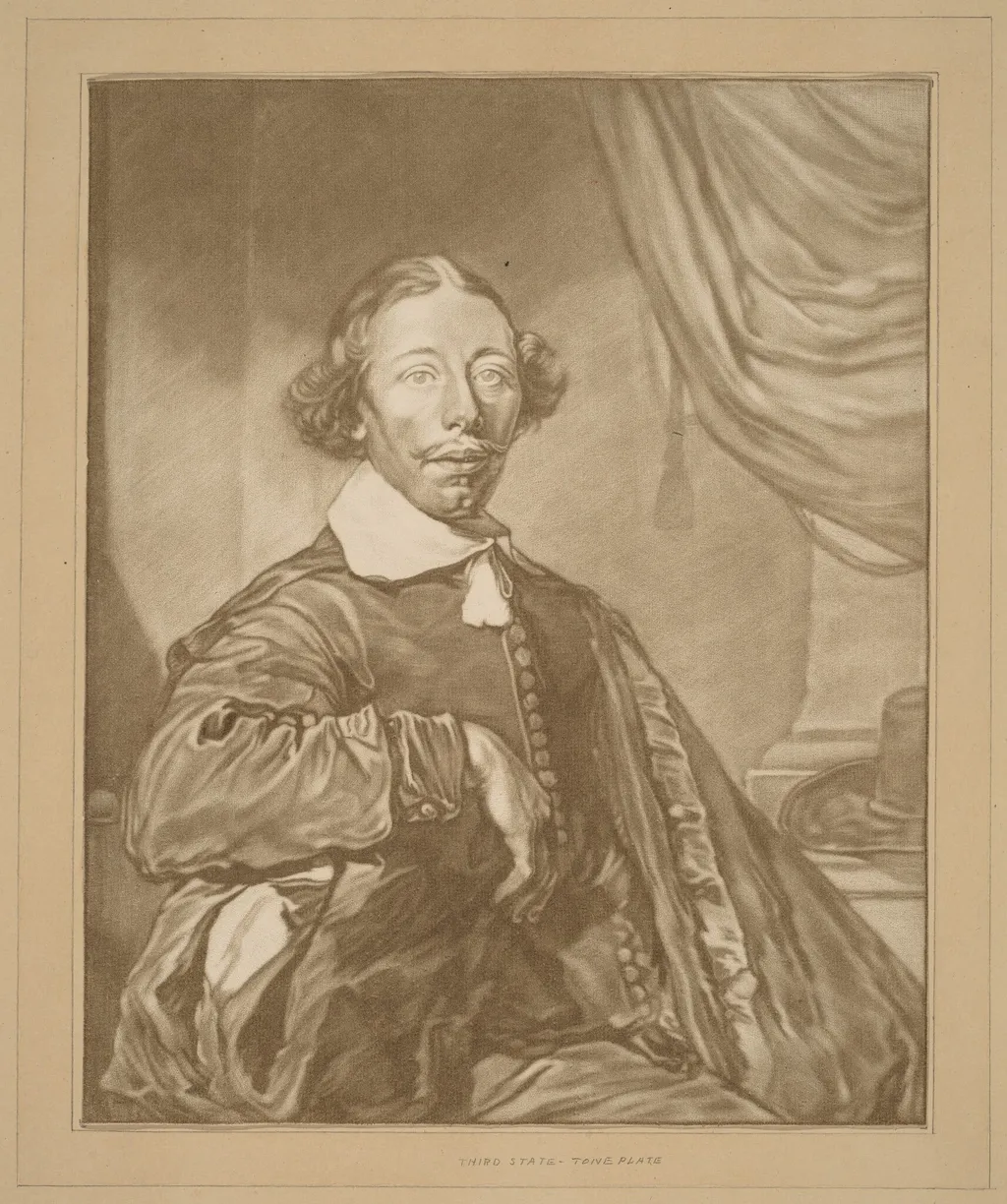 Portrait of a Seated Man, by Jacobus Buys, ink, 1771