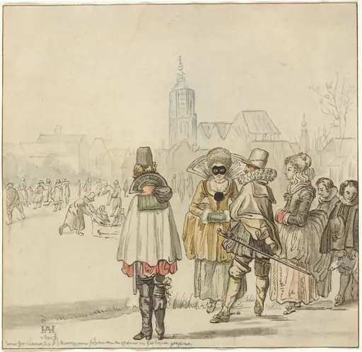 The Winter King on the Ice, by Jacobus Buys