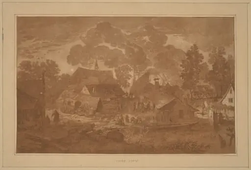 Village with Pond, by Jacobus Buys