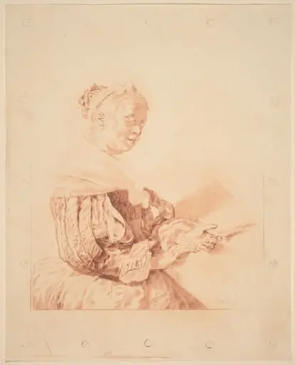 Young Girl at the Keyboard, by Jacobus Buys