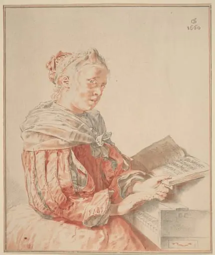 Young Girl at the Keyboard, by Jacobus Buys