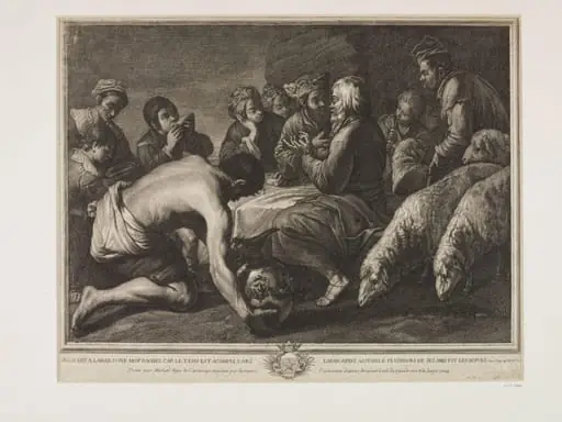 Laban giving his Daughter Rachel to Jacob, by Jacobus Coelemans