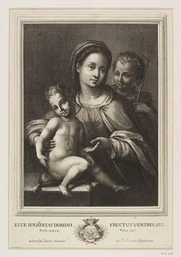 Virgin and Child with St. John, by Jacobus Coelemans