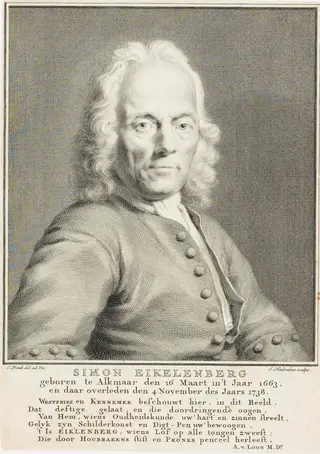 Simon Eikelenberg, by Jacobus Houbraken, 1749