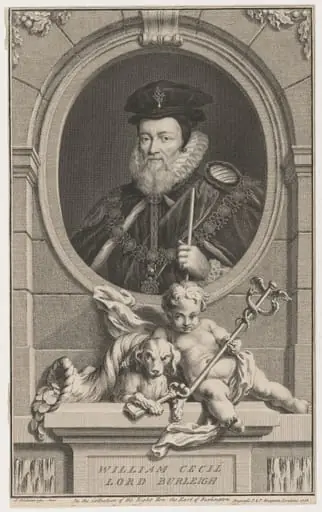 William Cecil, Lord Burleigh, by Jacobus Houbraken
