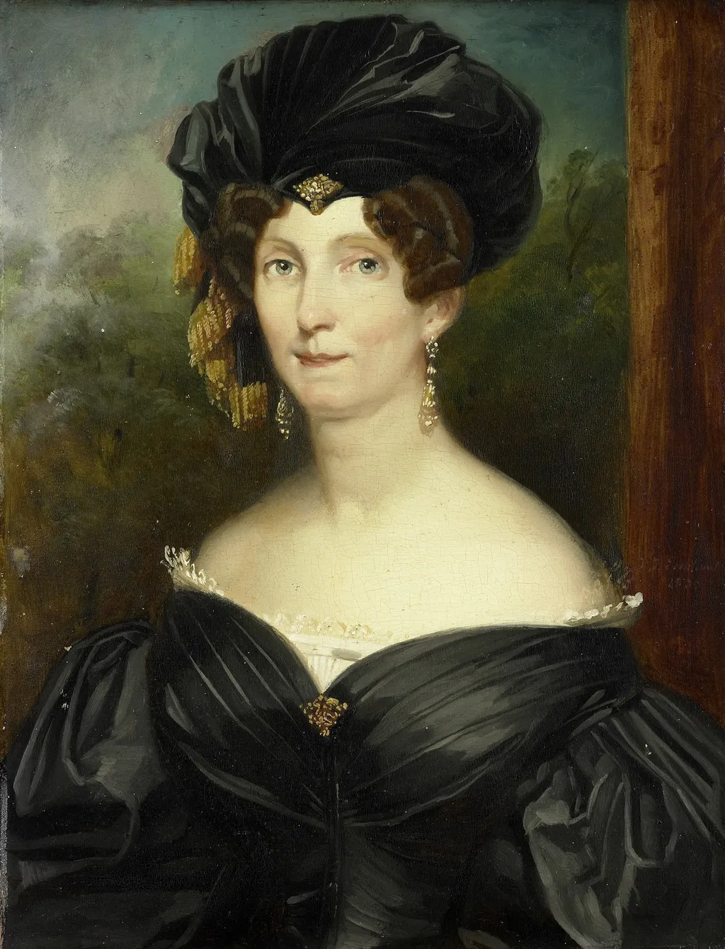 Portrait of Petronella de Lange, Wife of Theodorus Frederik van Capellen, by Jacobus Josephus Eeckhout, oil, 1835