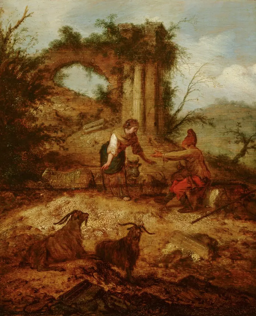 Landscape with Shepherd and Shepherdess, by Jacobus Mancadan
