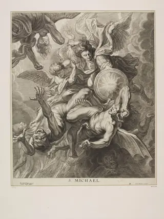 St. Michael overcoming the evil spirits
