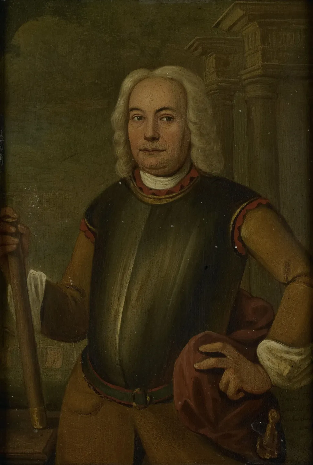 Portrait of Johannes Thedens (1680-1748). Gouverneur-generaal (1741-43), by Jacobus Oliphant, oil, 1742