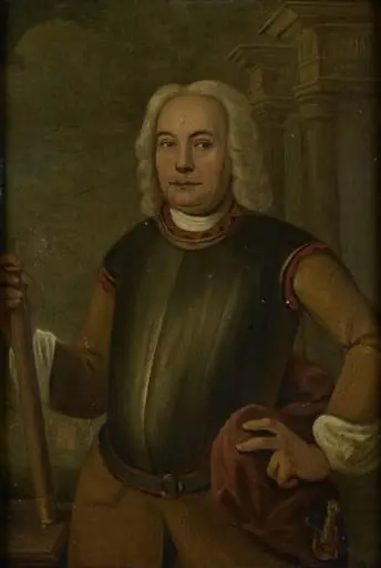 Portrait of Johannes Thedens, Governor-General of the Dutch East India Company, by Jacobus Oliphant