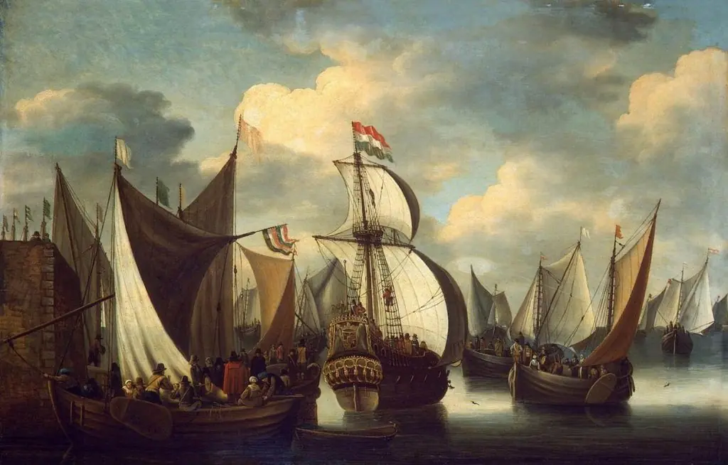 View of a Harbour, by Jacobus Storck