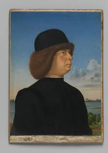 Portrait of a man (Alvise Contarini?), by Jacometto Veneziano