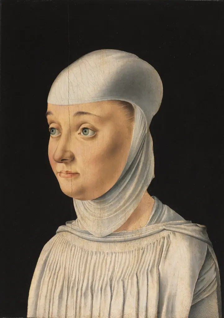 Portrait of a Woman, Possibly a Novice of San Secondo, by Jacometto Veneziano