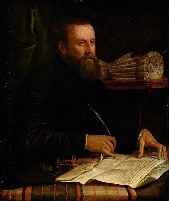 Portrait of F.De Pisia, a Papal Notary, by Jacopino del Conte