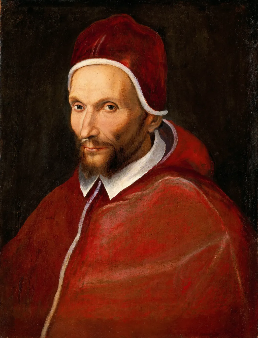 Portrait of Urban VII, by Jacopino del Conte, oil, 1596