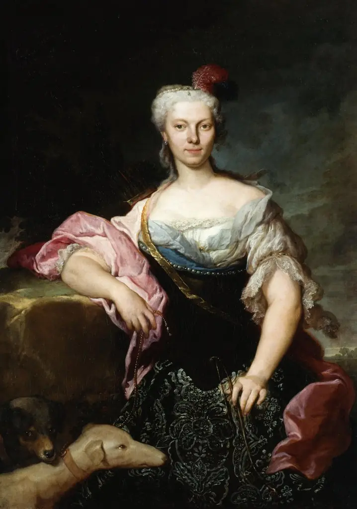 Portrait of a Lady as Diana, by Jacopo Amigoni