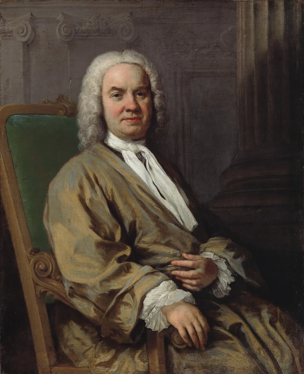Portrait of Sigismund Streit, by Jacopo Amigoni, oil, 1739