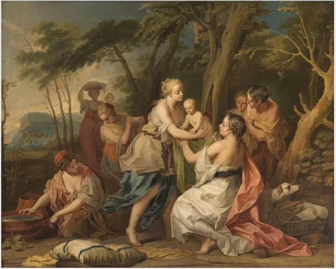 The Birth of Adonis, by Jacopo Amigoni, oil, 1727