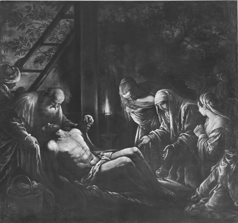 Beweinung Christi (Werkstatt), by Jacopo Bassano, unspecified, 1560