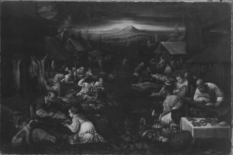 Der Markt, by Jacopo Bassano