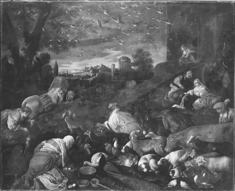 Einzug der Tiere in die Arche Noah (Kopie nach), by Jacopo Bassano