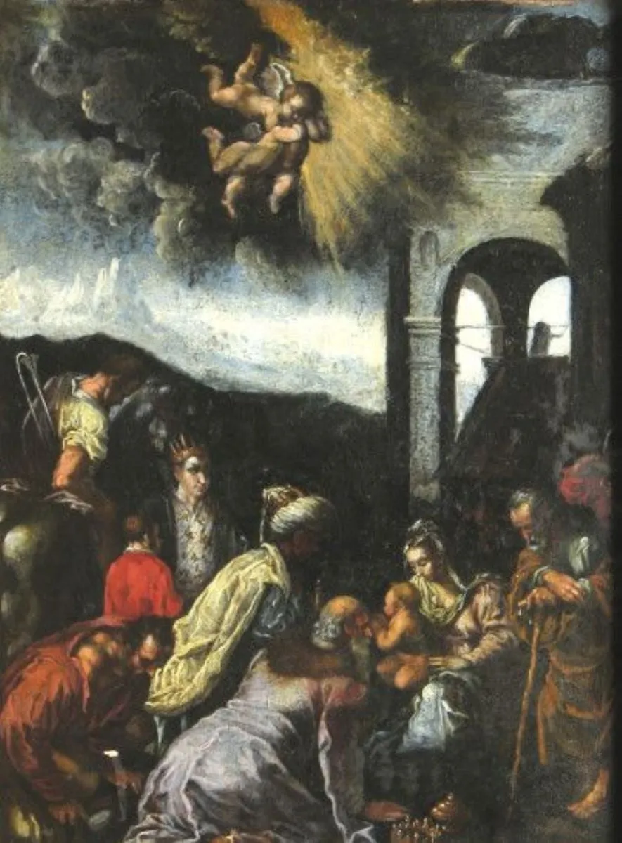 Închinarea Magilor, by Jacopo Bassano, unspecified