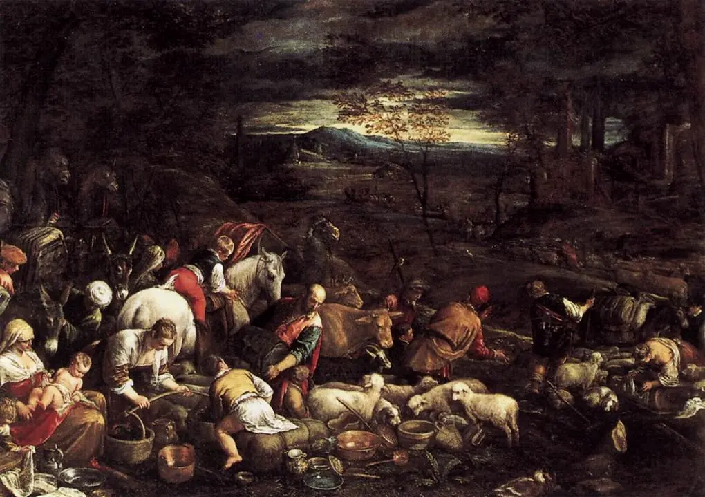Return of Jacob with His Family, by Jacopo Bassano