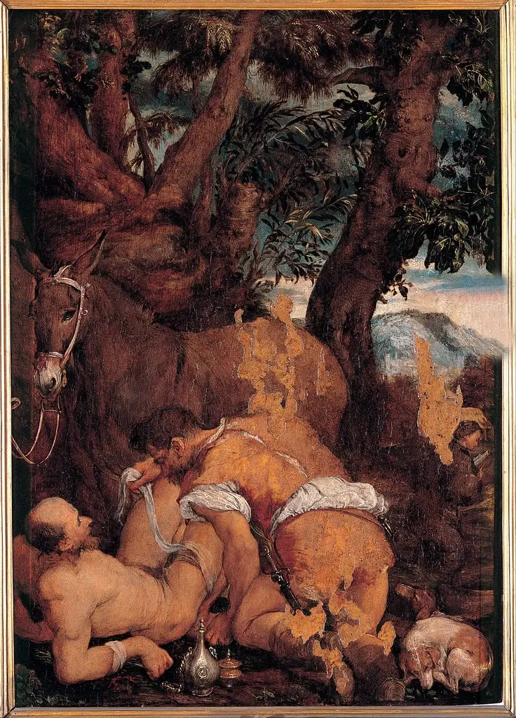 The Good Samaritan (1550), by Jacopo Bassano