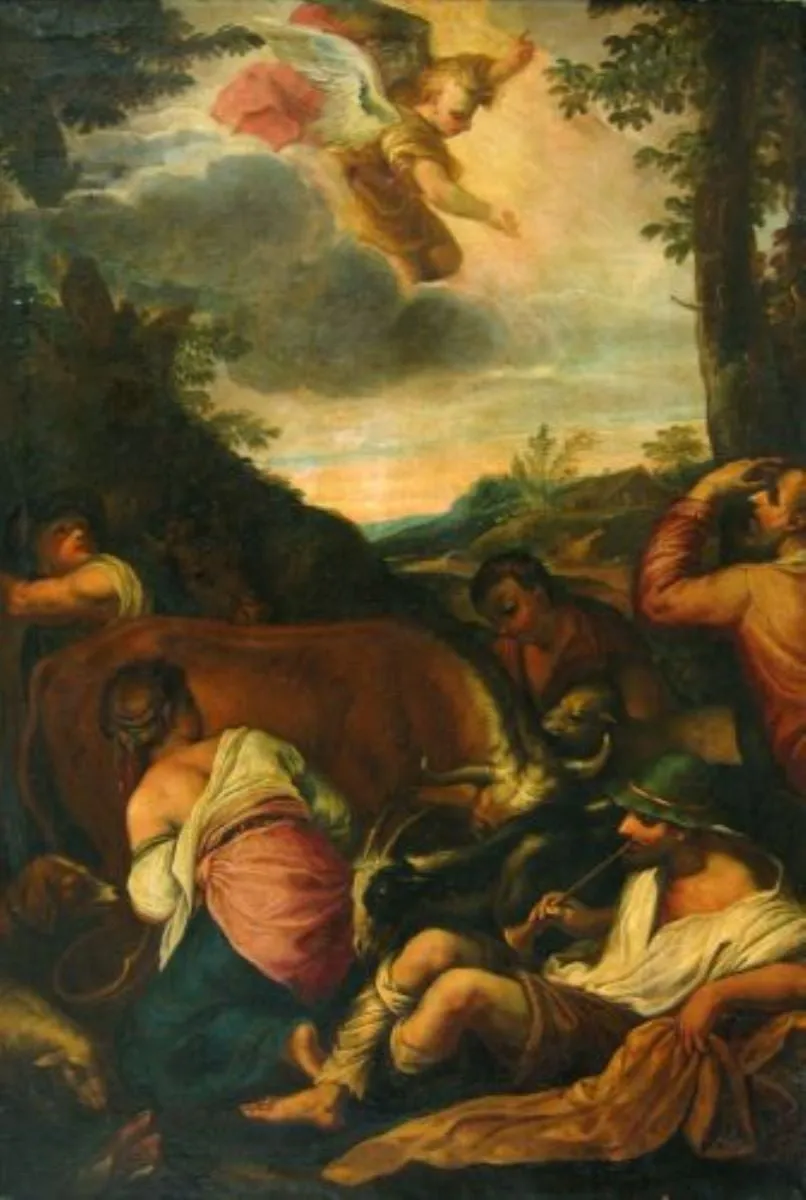 Vestirea nașterii lui Iisus, by Jacopo Bassano, unspecified
