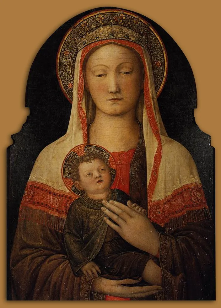 Madonna and Child, by Jacopo Bellini, tempera, 1450