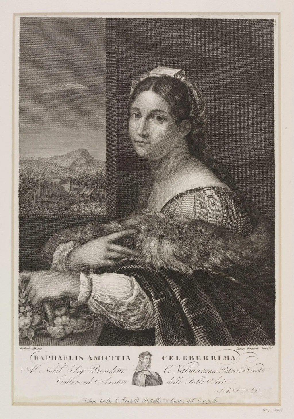La Fornarina, by Jacopo Bernardi, 1850
