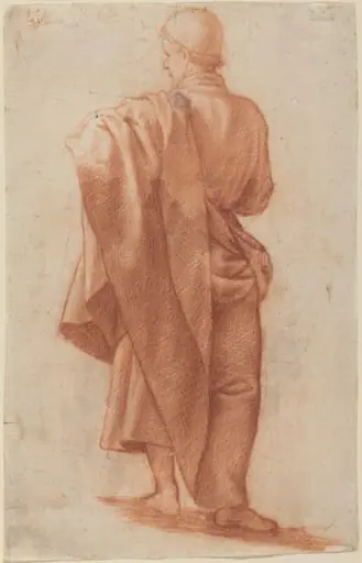 Standing Draped Man [recto], by Jacopo da Empoli