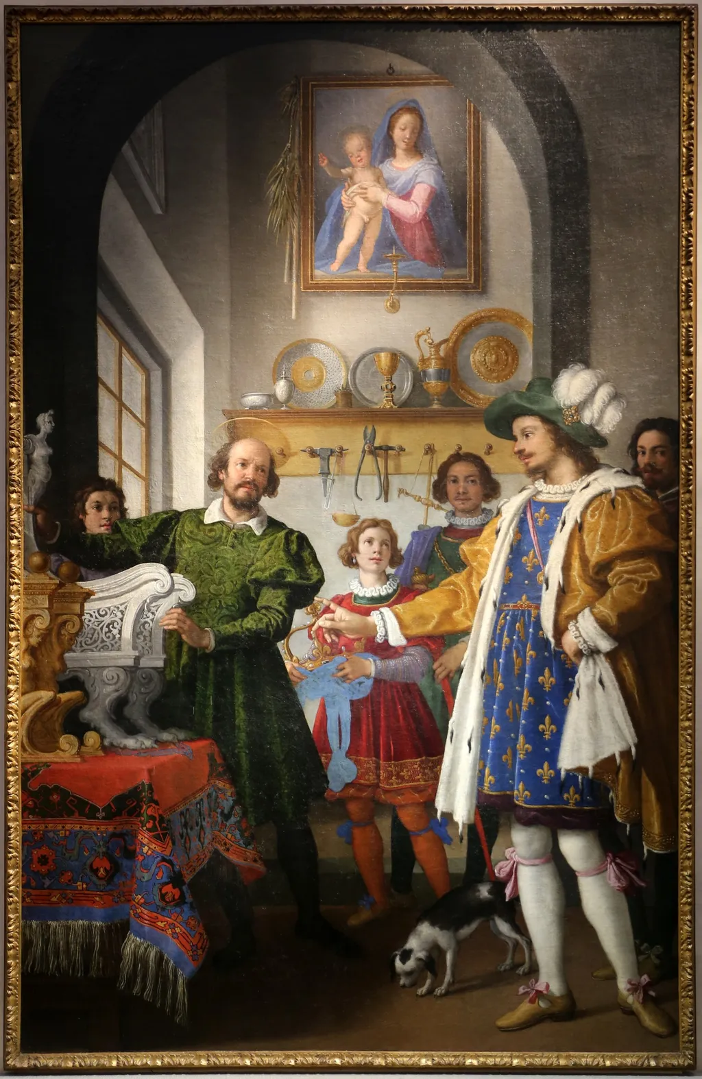 The Honesty of Saint Eligius, by Jacopo da Empoli, oil, 1614