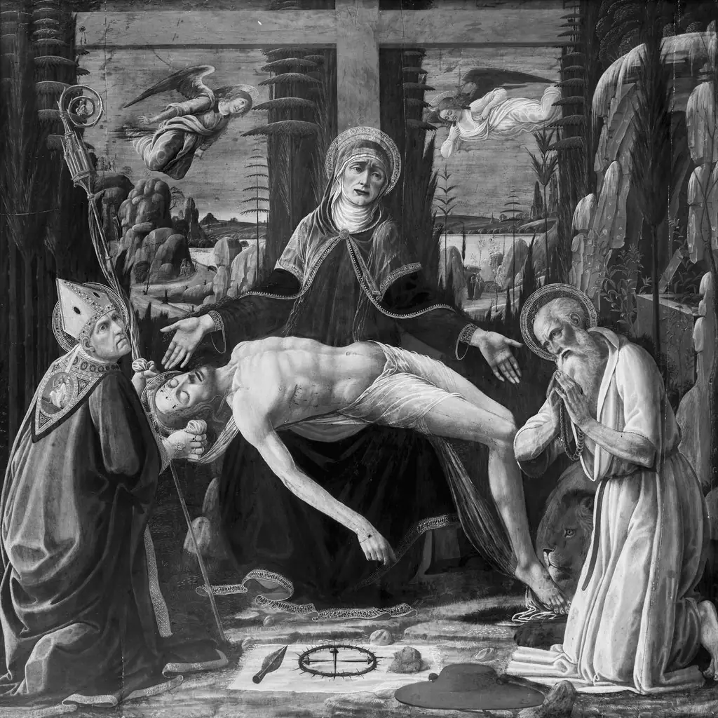 Lamentation of Christ, by Jacopo da Sellaio