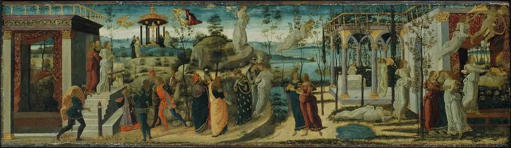 Story of Psyche, by Jacopo da Sellaio