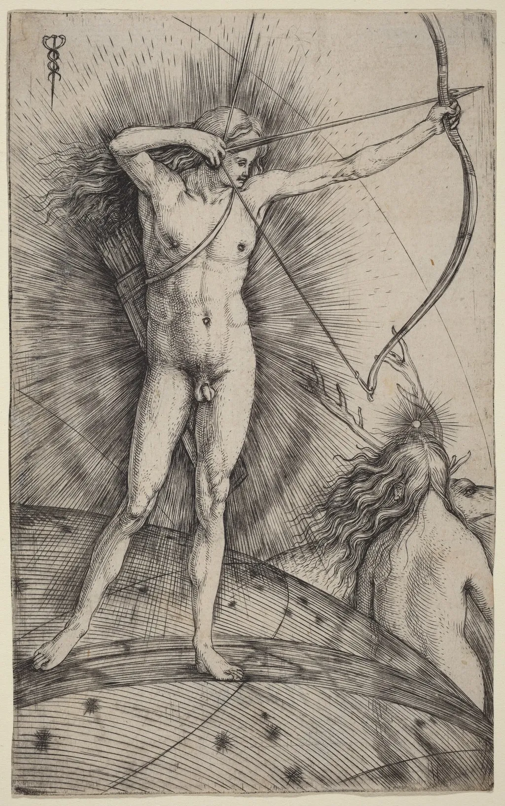 Apollo and Diana, by Jacopo de' Barbari, ink, 1503