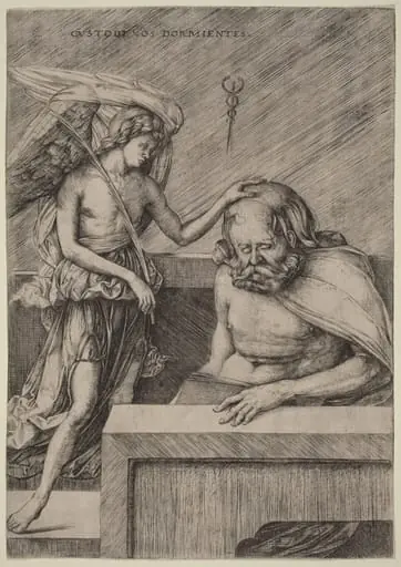 Custodi Nos Dormientes (The Guardian Angel), by Jacopo de' Barbari
