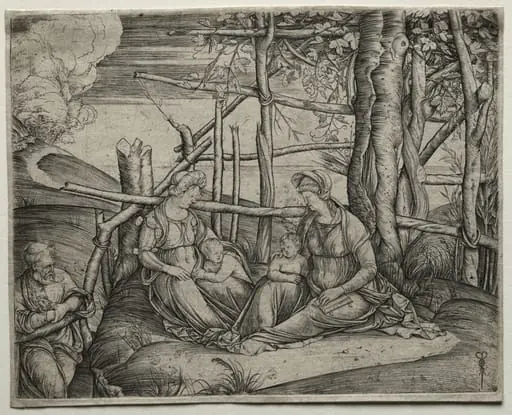 The Holy Family with Saint Elizabeth, by Jacopo de' Barbari
