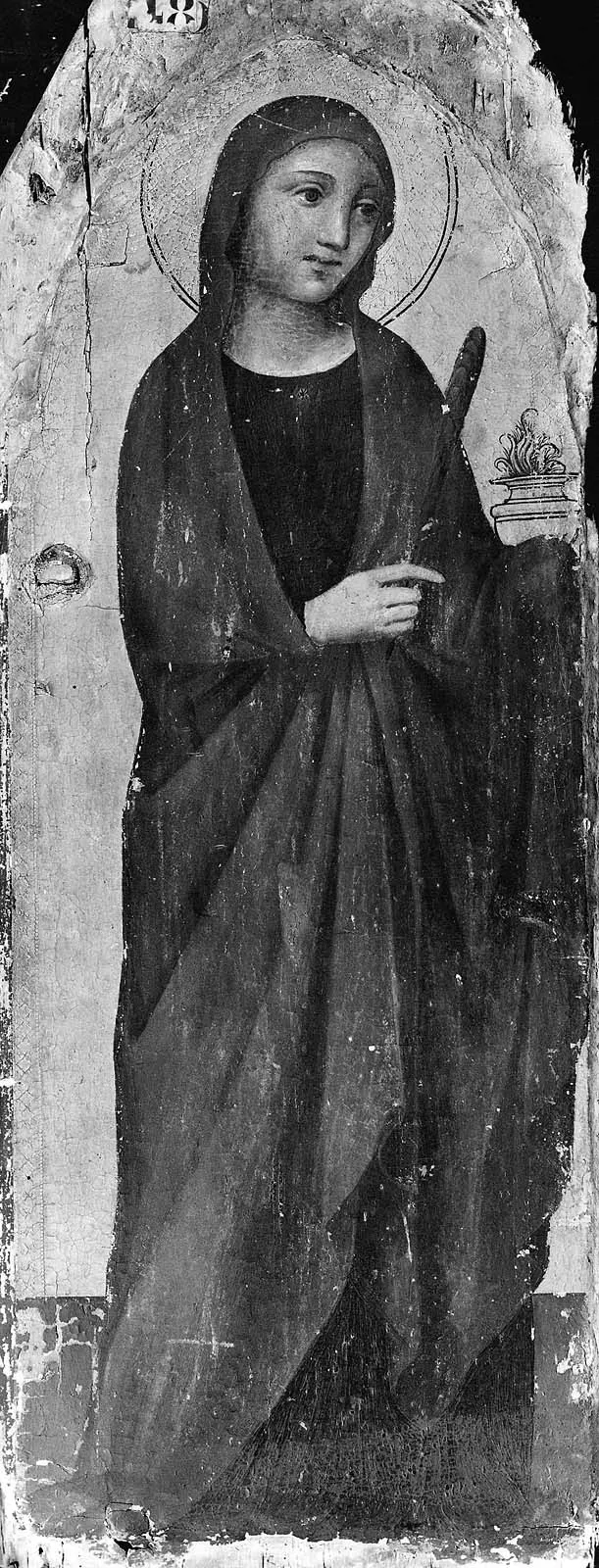 Saint Lucy, by Jacopo del Casentino, unspecified, 1340