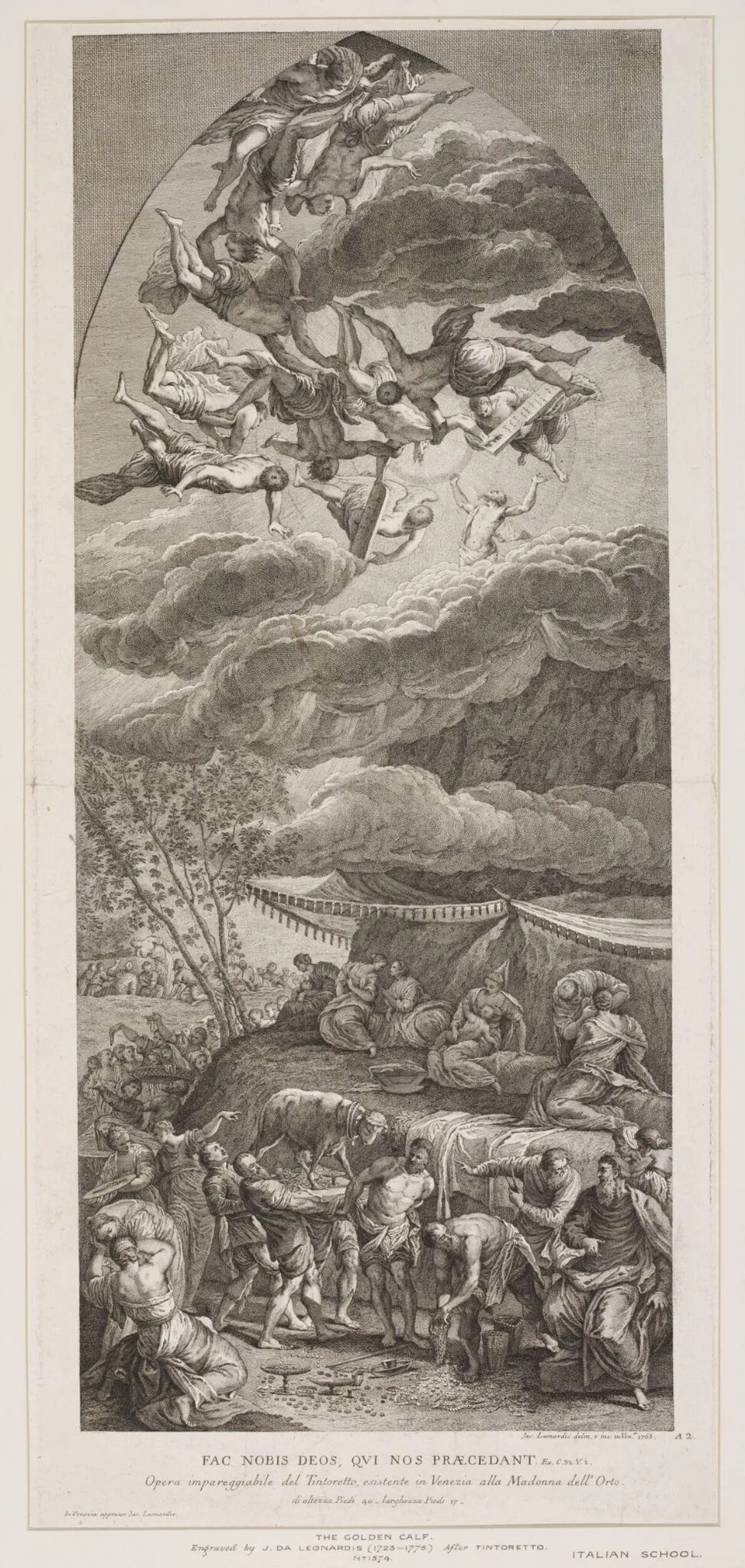 The Golden Calf, by Jacopo Leonardis, 1750