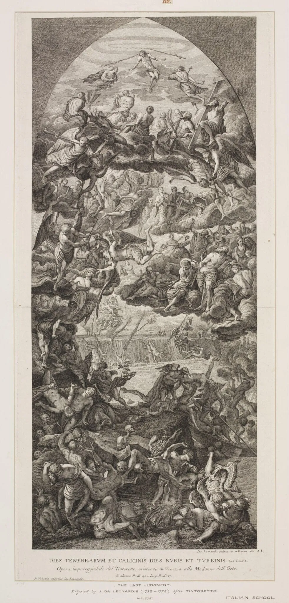 The Last Judgment, by Jacopo Leonardis, 1750