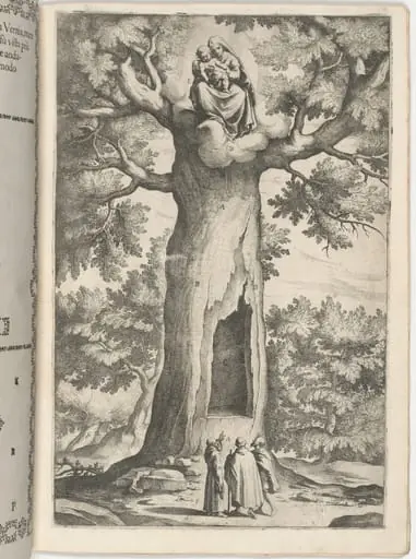 Apparition of the Virgin in the Beech Tree (Faggio dell'apparizione della Vergine) [plate P], by Jacopo Ligozzi