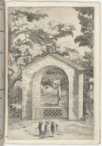 Chapel of the Spring in the Beech Tree (Cappella del faggio dell'acqua) [plate Q], by Jacopo Ligozzi