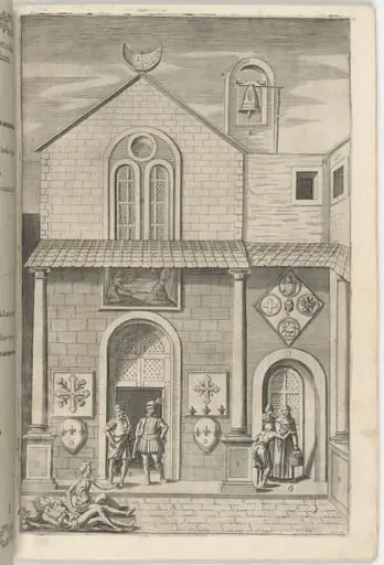 Façade of the Minor Church (Facciata della chiesa minore) [plate E], by Jacopo Ligozzi