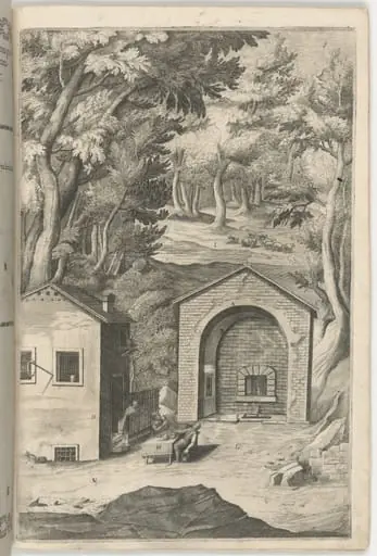 Spring of Saint Francis (Fonte di San Francesco) [plate B], by Jacopo Ligozzi