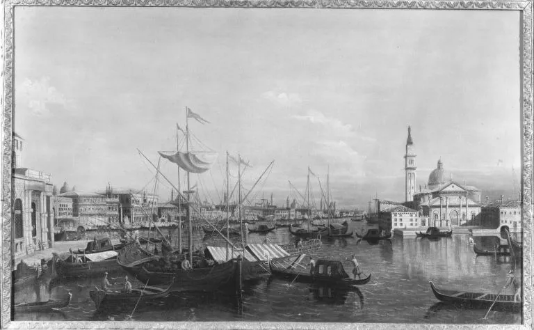 San Giorgio Maggiore, Venice, by Jacopo Marieschi, oil, 1752