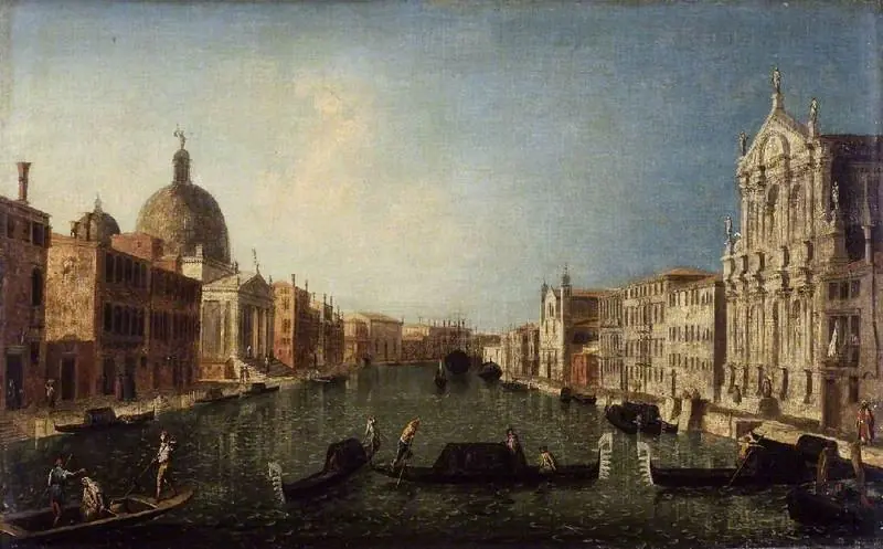 The Grand Canal, Venice, with S. Simeone, by Jacopo Marieschi