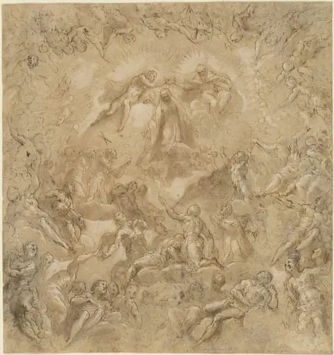 The Coronation of the Virgin, by Jacopo Palma il Giovane